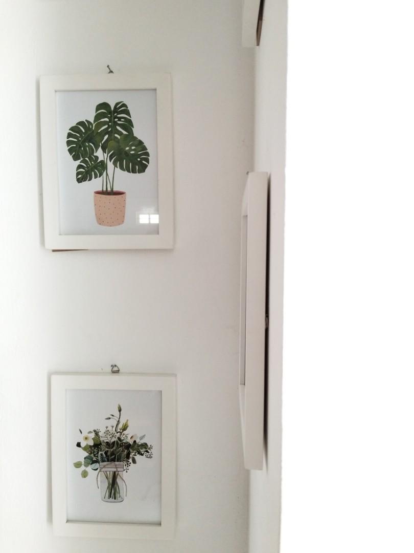 Frame Putih Floral Perabotan Rumah Di Carousell