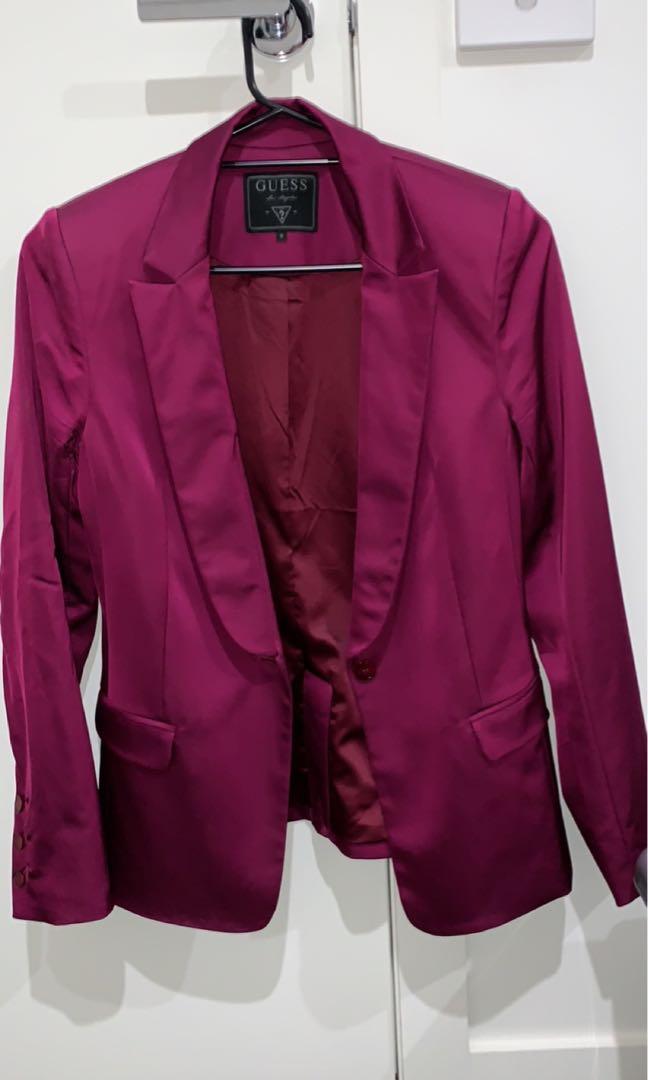 Guess Smart Casual Jacket Women S Fashion Clothes On Carousell