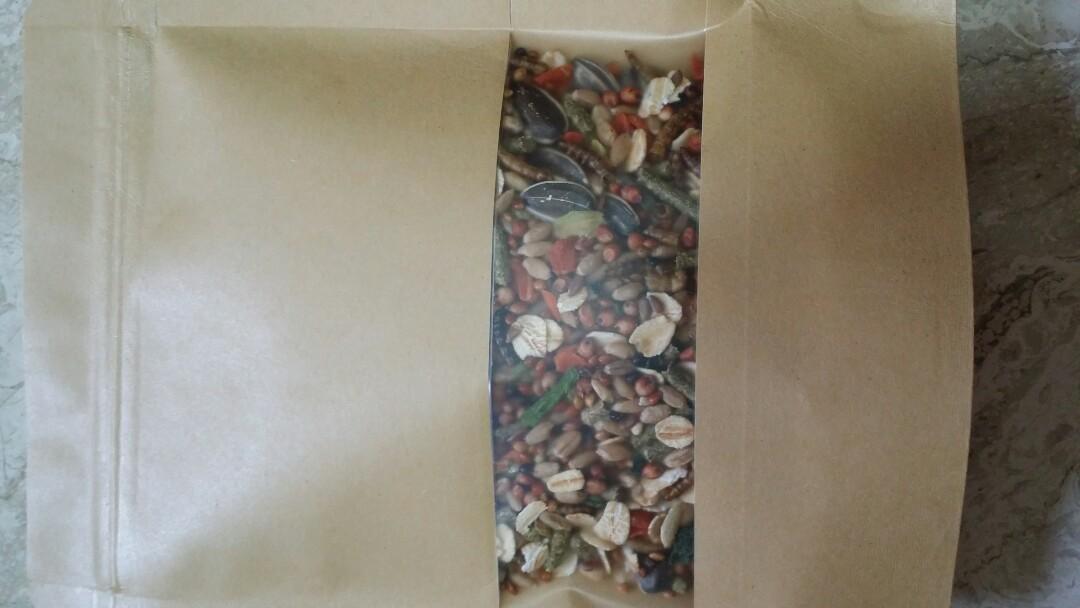 hamster food with mealworms