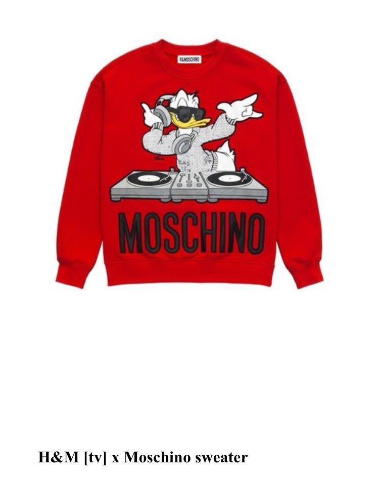 H and m red sweatshirt