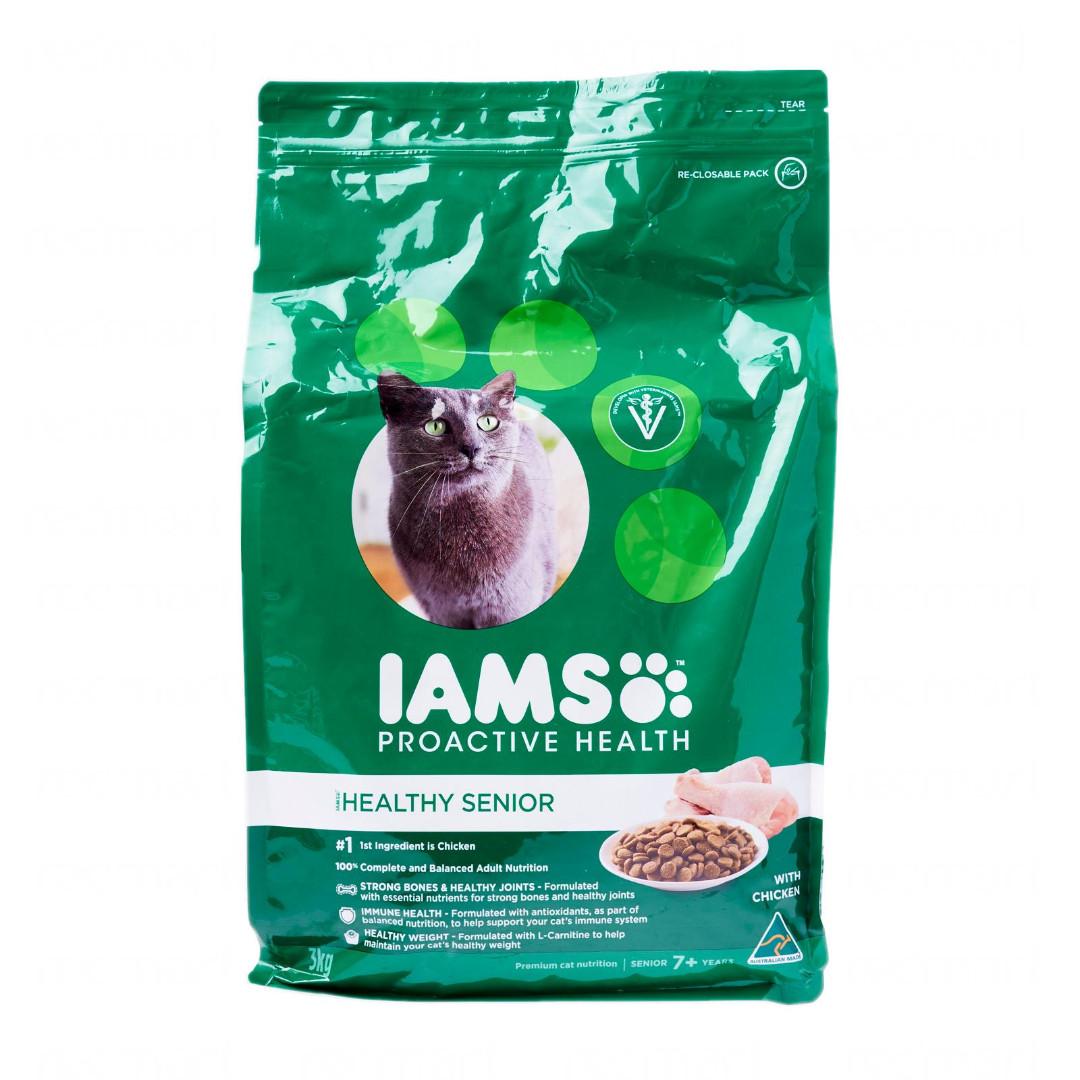 Iams Cat Senior Chicken 3kg Cat Food Pet Supplies For Cats Cat