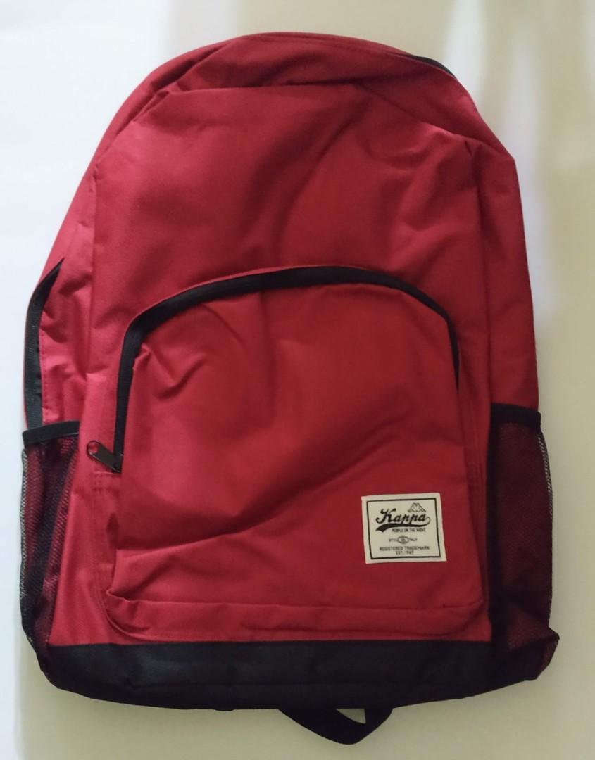 red kappa backpack