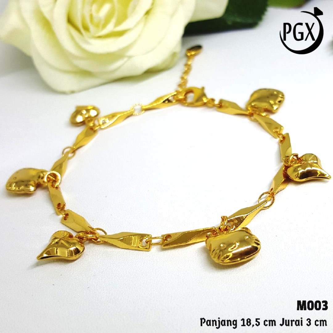 Gelang Kaki Emas Hello Kitty  MODELEMASTERBARU