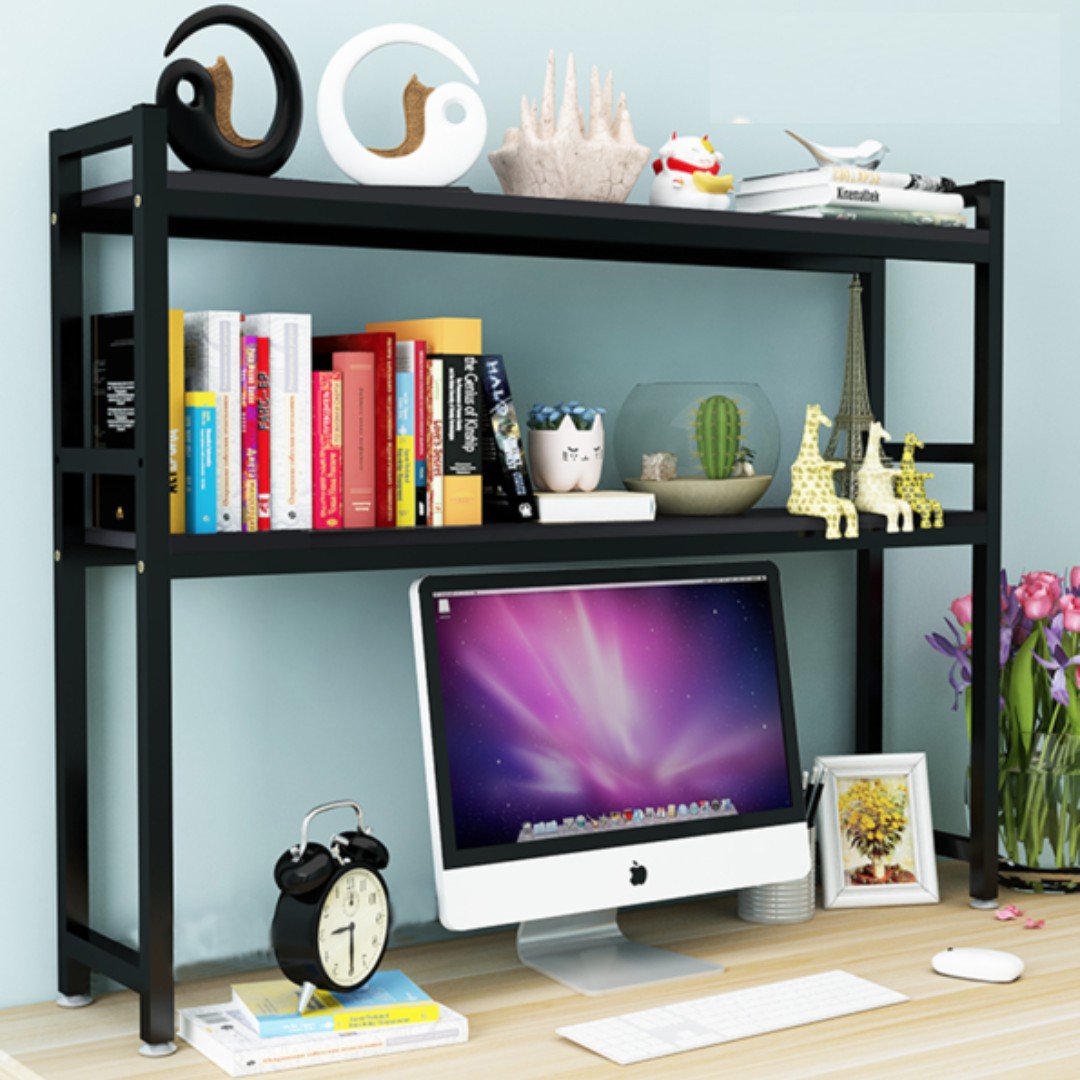 Table with discount shelves on top