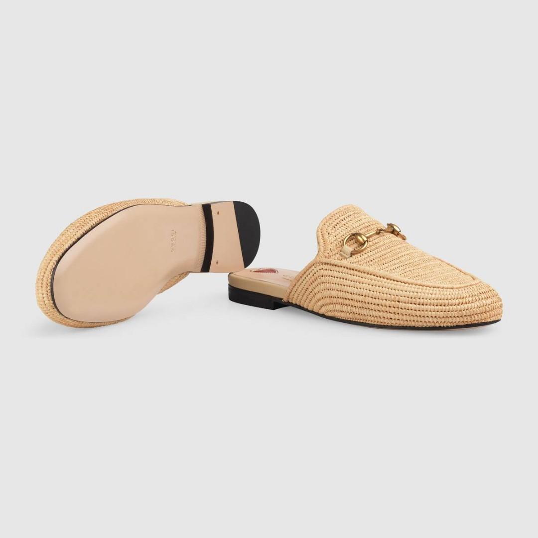 princetown raffia slipper
