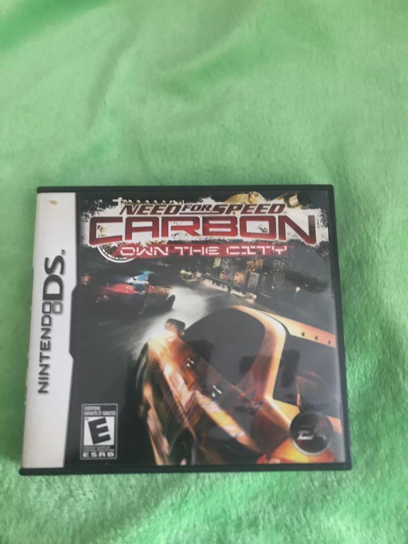 Need For Speed Carbon Own The City DS Game Cartridge and box, Video Gaming,  Gaming Accessories, In-Game Products on Carousell