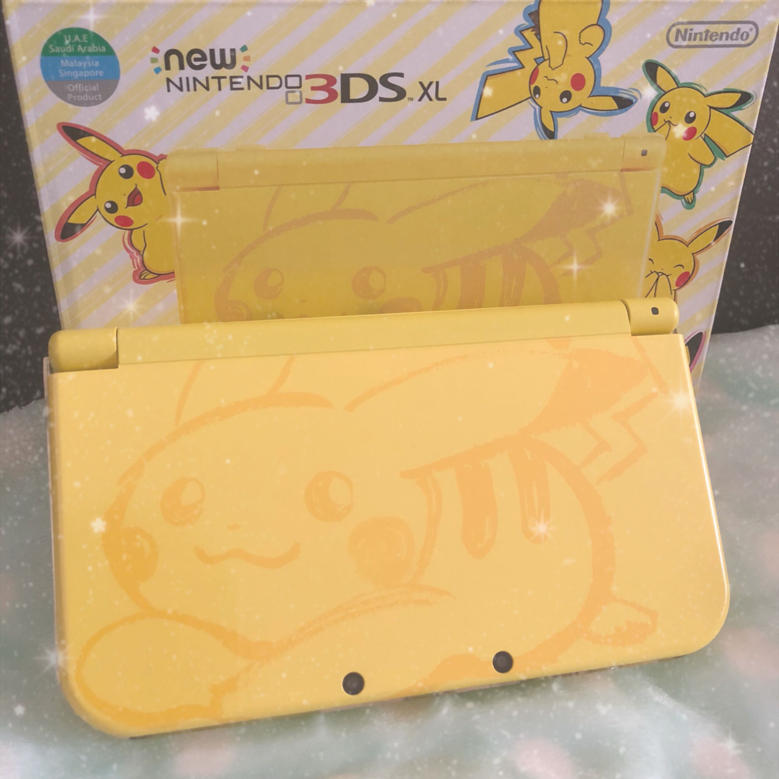 Nintendo 3DS XL Pikachu Yellow Edition, Video Gaming, Video Game