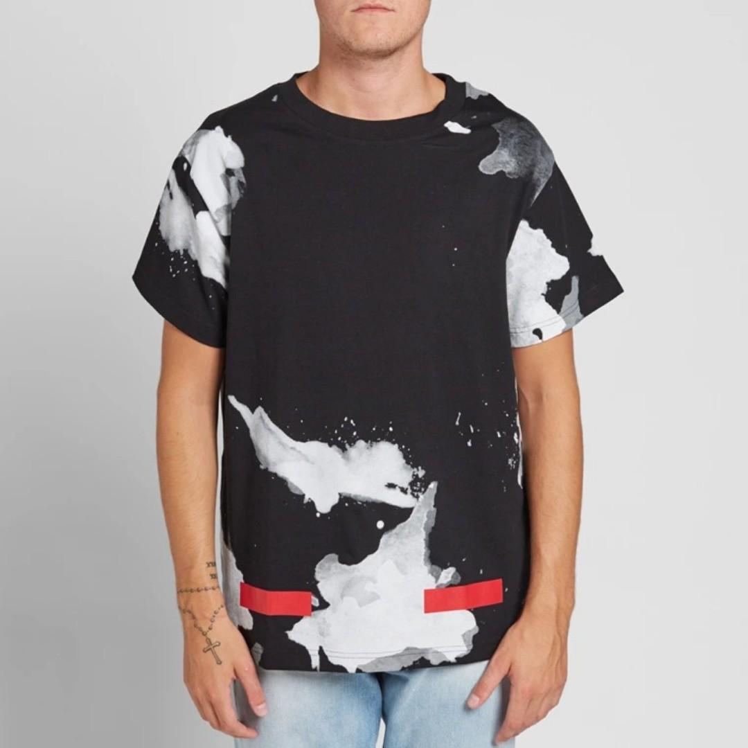 Off white liquid spots tee clearance