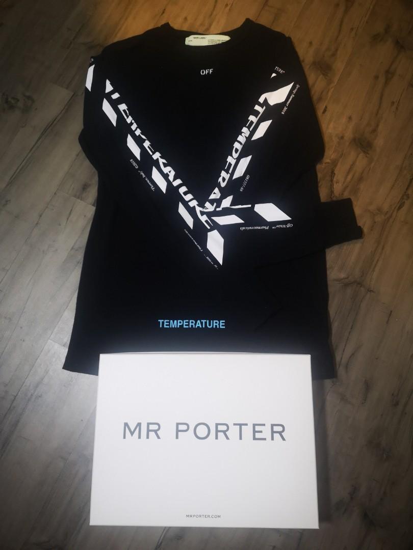 Off white temperature long sleeve hotsell