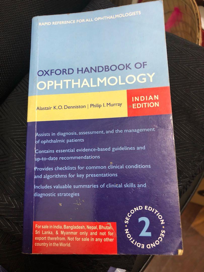 Oxford Handbook Of Ophthalmology Books Stationery - 