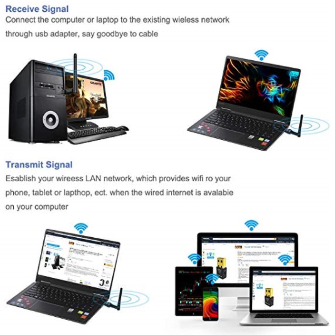 Adaptador Wifi Usb,1200mbps Dongle 802.11 Con Dual Band 5ghz - Foto 6