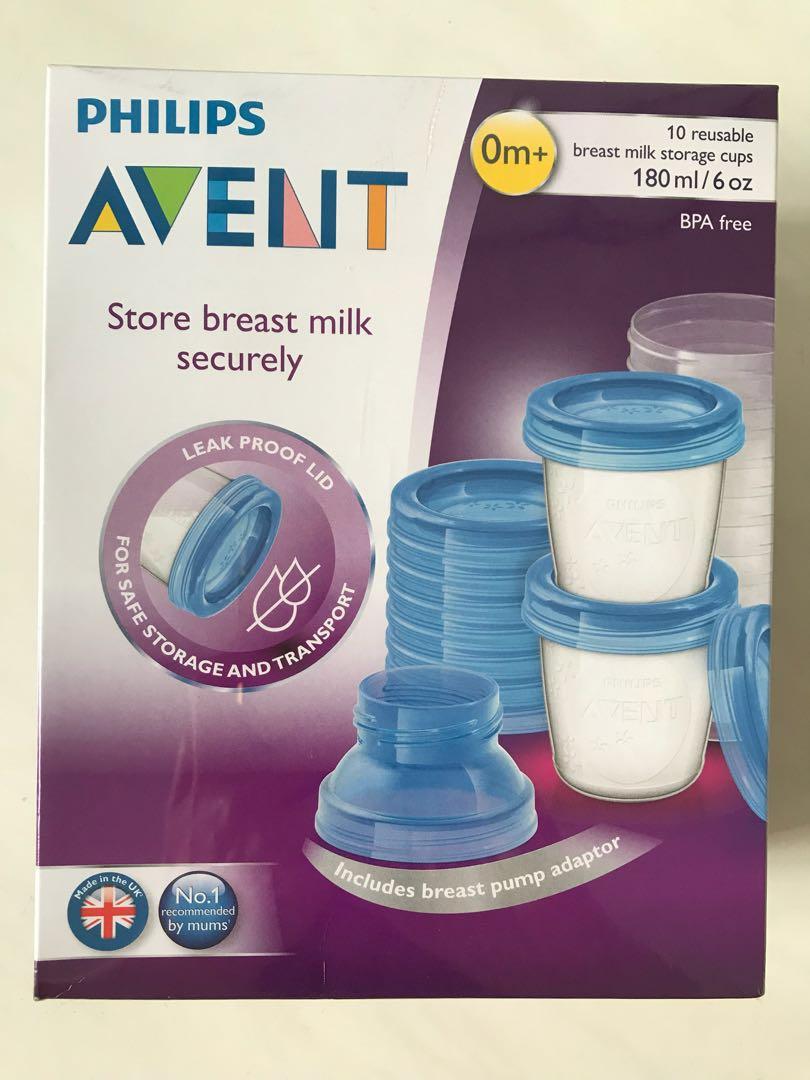 Philips Avent Breast Milk Storage Cups, Babies & Kids, Nursing