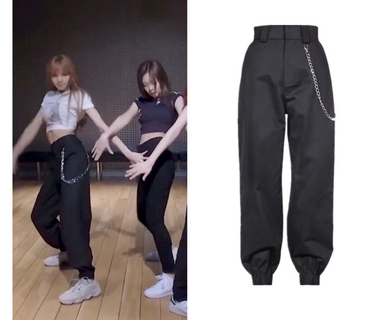Po Blackpink Lisa Chain Pants 07 Women S Fashion Clothes Pants