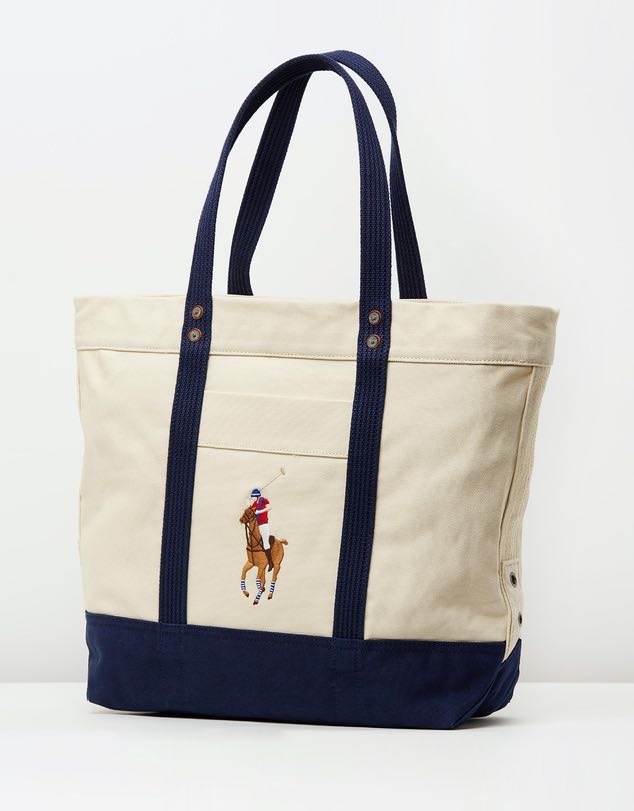 polo canvas tote bag