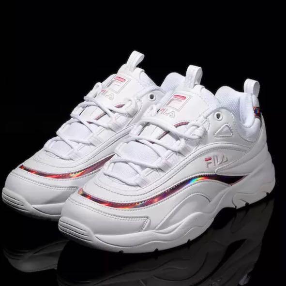 [PRE ORDER] FILA RAY PINK PRISM WOMEN’S SHOES (Holographic), Women's ...