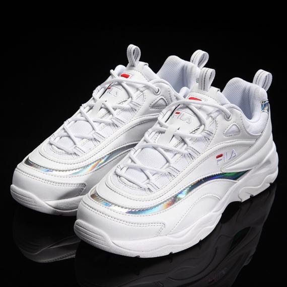 PRE ORDER FILA RAY WHITE PRISM SHOES UNISEX Holographic Men s Fashion Footwear Sneakers on Carousell