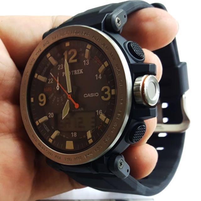 PROTREK 1 Year Official Warranty 100 Original Authentic CASIO PRO TREK Digital Compass Triple Sensors Night Safari Sports Watch by G SHOCK