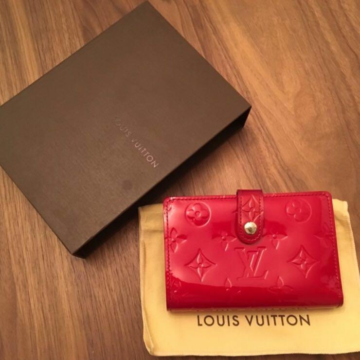 LV Small Bifold Wallets (Embossed Red), Women's Fashion, Bags & Wallets,  Wallets & Card holders on Carousell