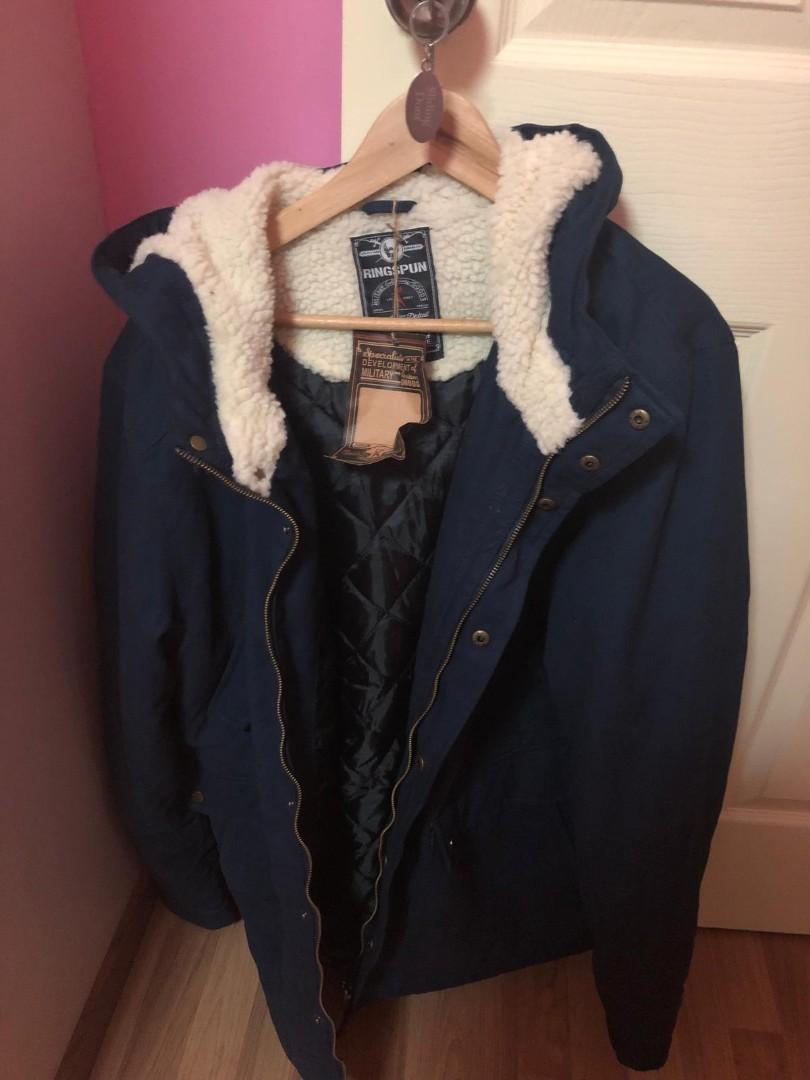Ringspun PLUS Borg Parka Jacket Men s Fashion Coats Jackets and Outerwear on Carousell