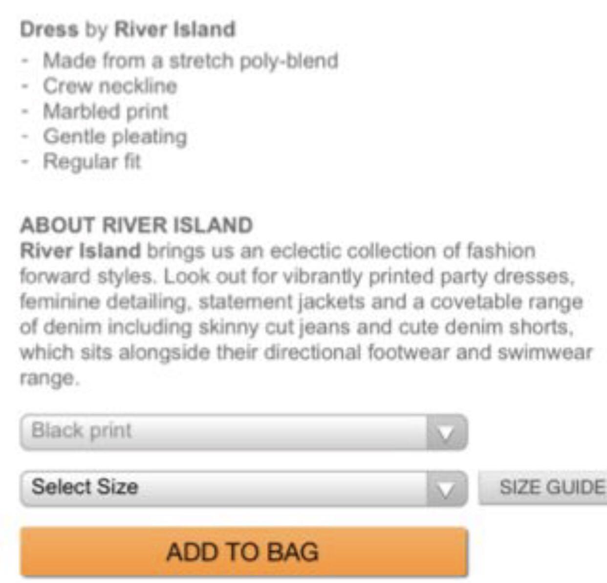 River Island Dress Uk6 Women S Fashion Clothes Dresses