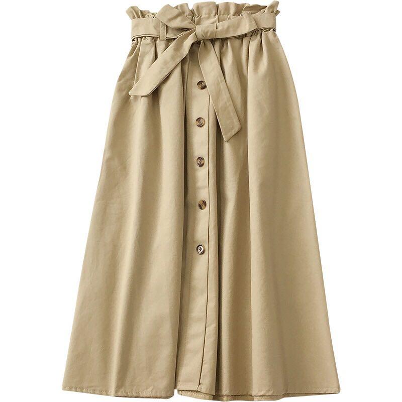Beige colour skirt clearance