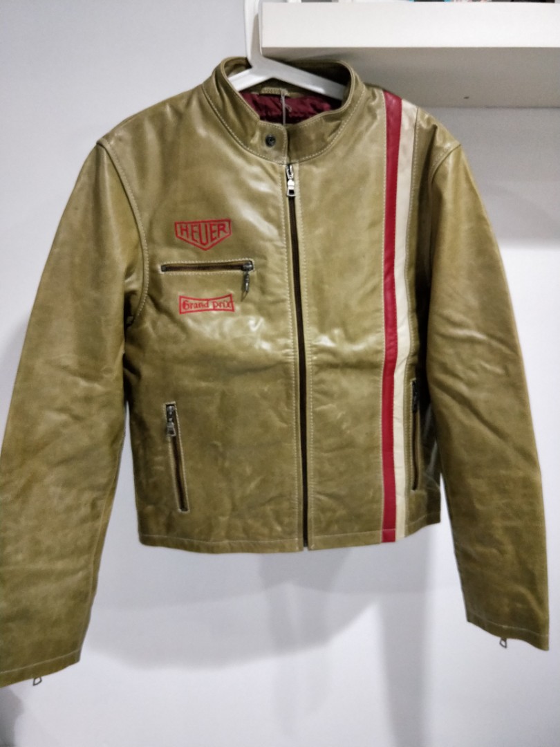 Tag heuer grand prix leather jacket discount