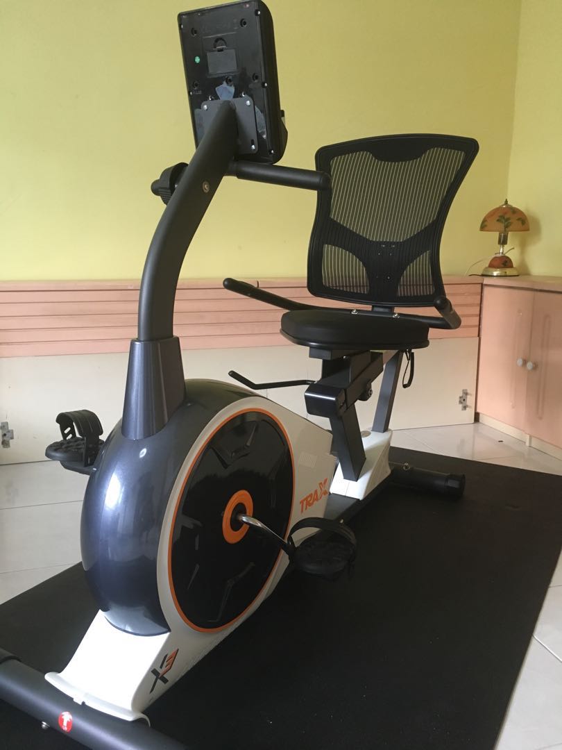 Trax X3 recumbent bike fitness concept