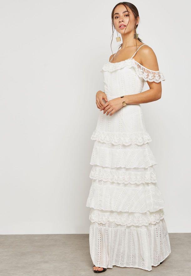vero moda white maxi dress