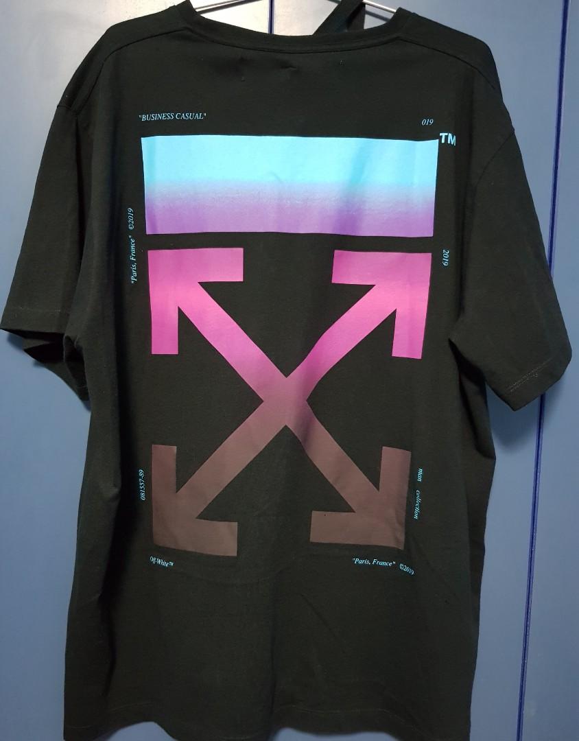 off white black gradient tee