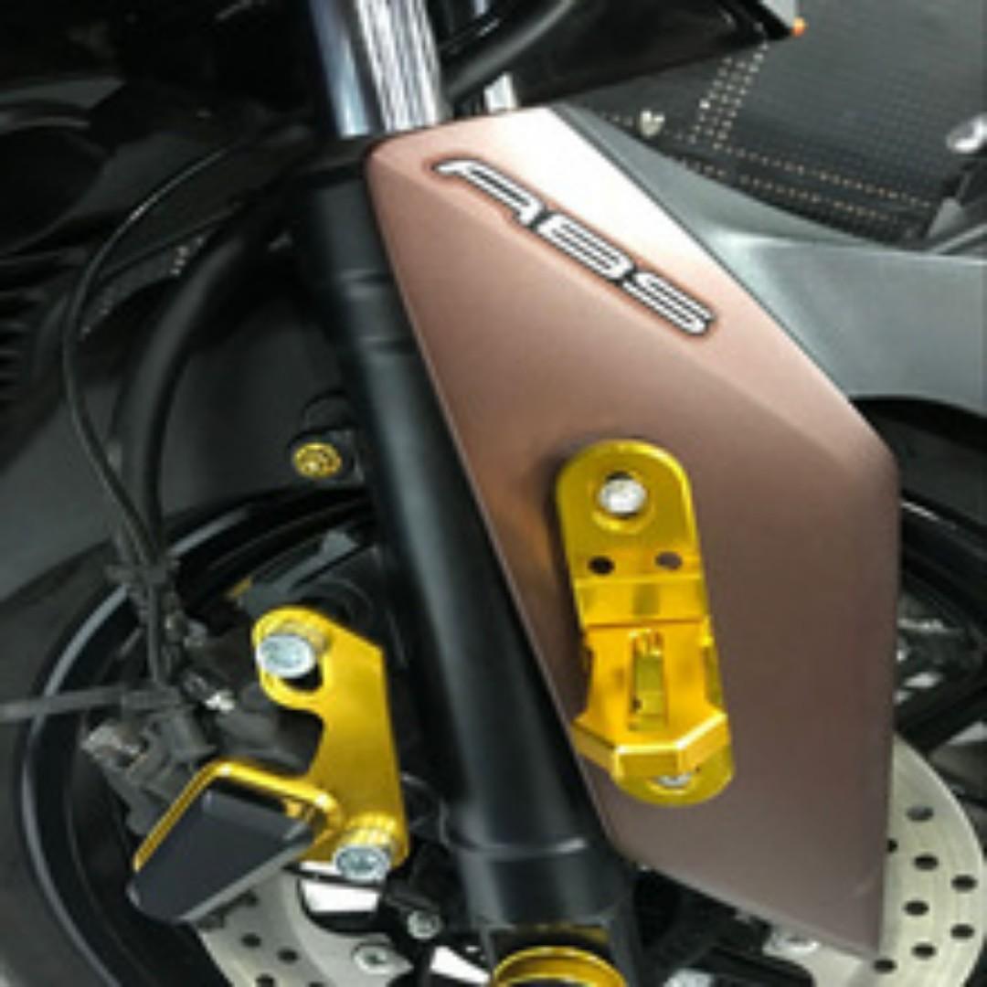 xmax aerox forza nmax fog light bracket 300 155 150 250, Motorcycles,  Motorcycle Accessories on Carousell