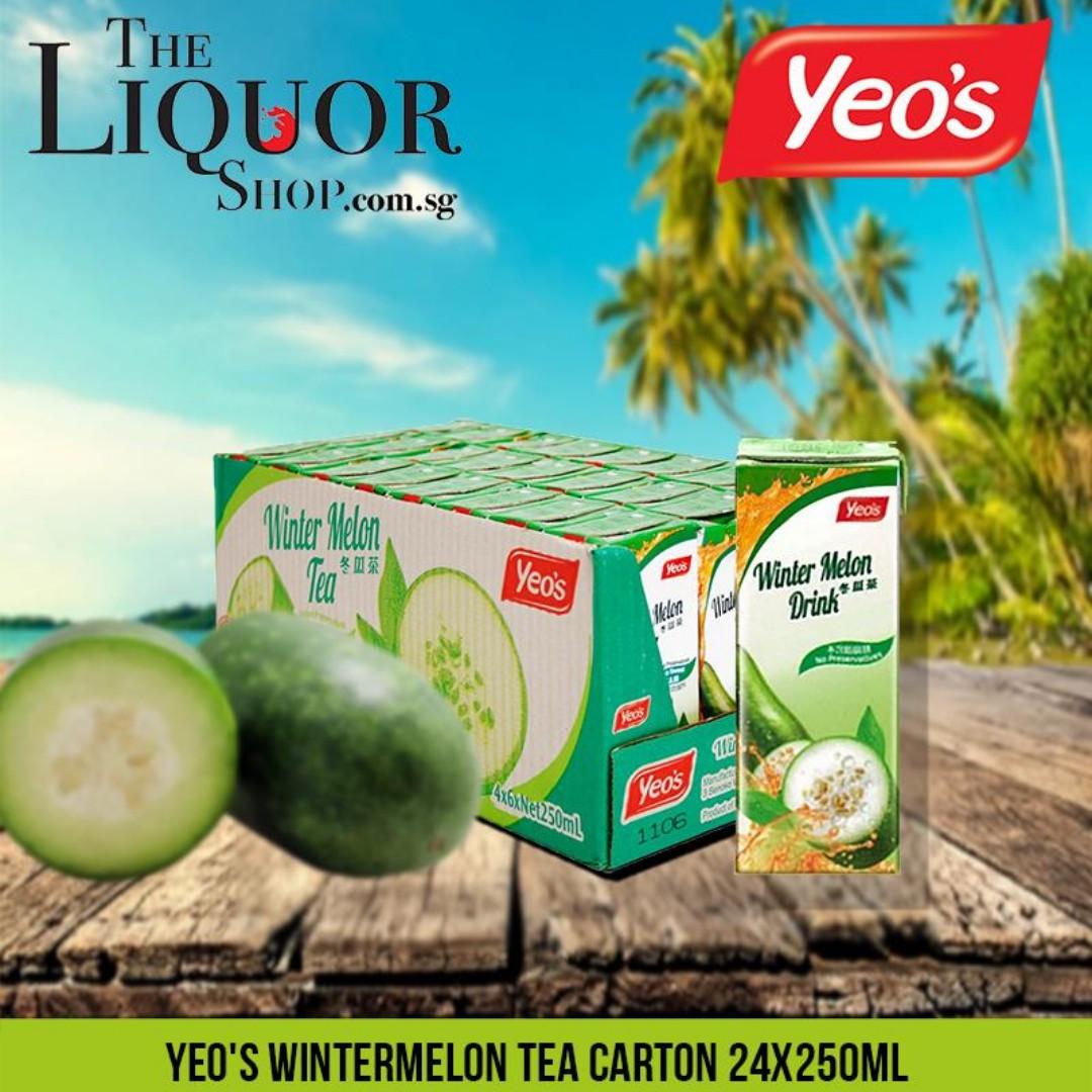 Yeo S Wintermelon Tea Carton 24x250ml Food Drinks Beverages On