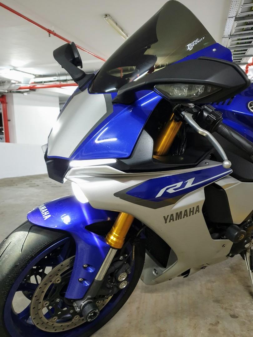 Zero Gravity Corsa windshield for Yamaha R1, Motorcycles, Motorcycle ...