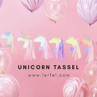 Unicorn Tassel Banner - Party Decorations (Birthday / Proposal)