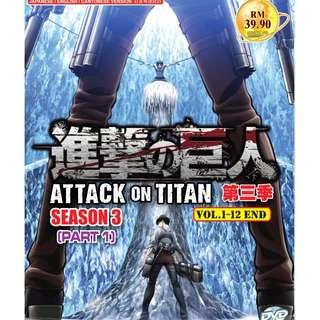 Attack on Titan: The Final Season Part 2 Vol. 1-12 End Anime DVD