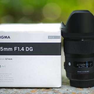 Sigma 35mm 1.4 for sony-e
