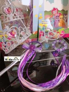 My Little Pony Hair Accessory Crown Wig Magic Wand Cosplay for Girls A061