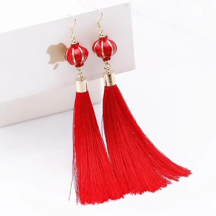Chinese sale lantern earrings