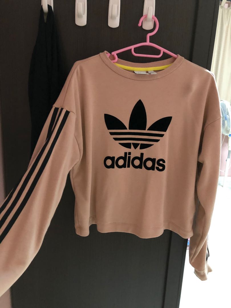 dusty pink adidas t shirt