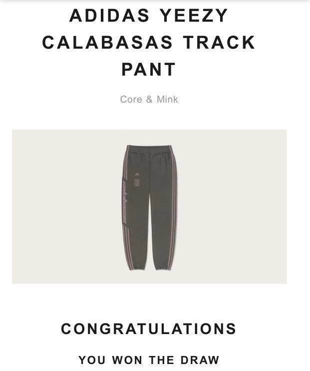 Adidas Yeezy Calabasas Track Pants