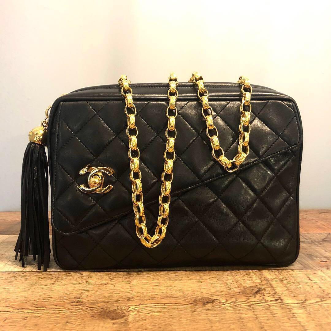 Chanel lambskin camera bag clearance