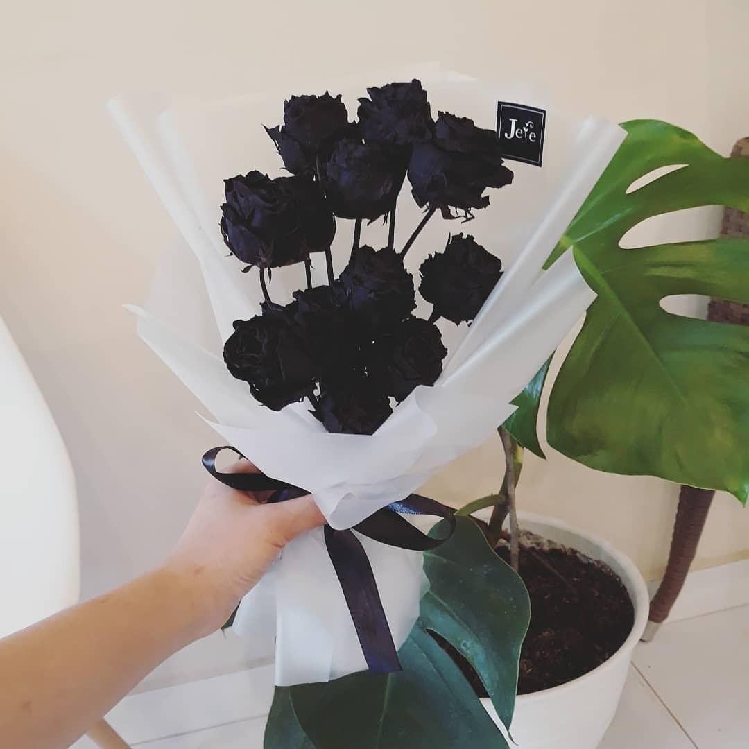 Black Roses Bouquet Perkebunan Di Carousell