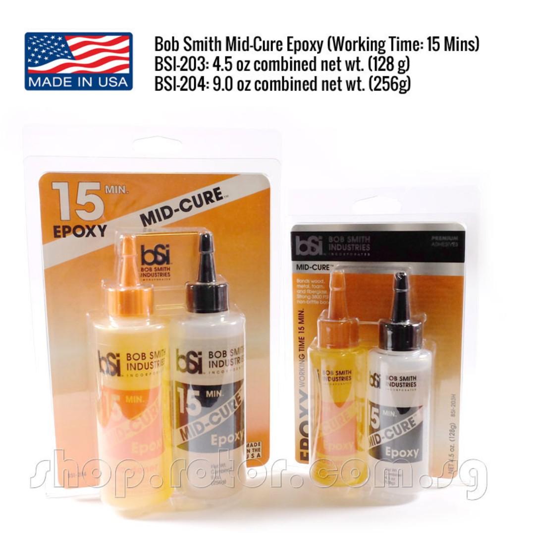Bsi 203 Bob Smith Premium Mid Cure Epoxy 15 Mins 4 5oz 128g