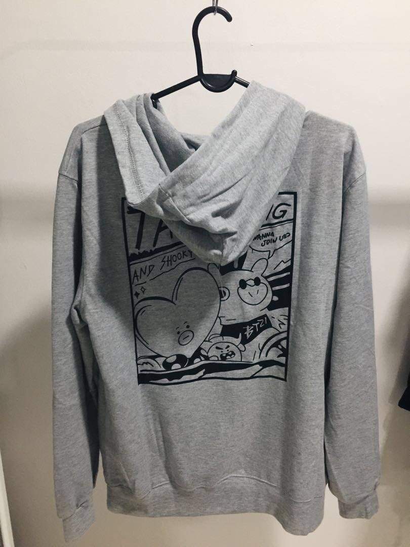 BT21 TaTa Mang Grey Jacket Unofficial