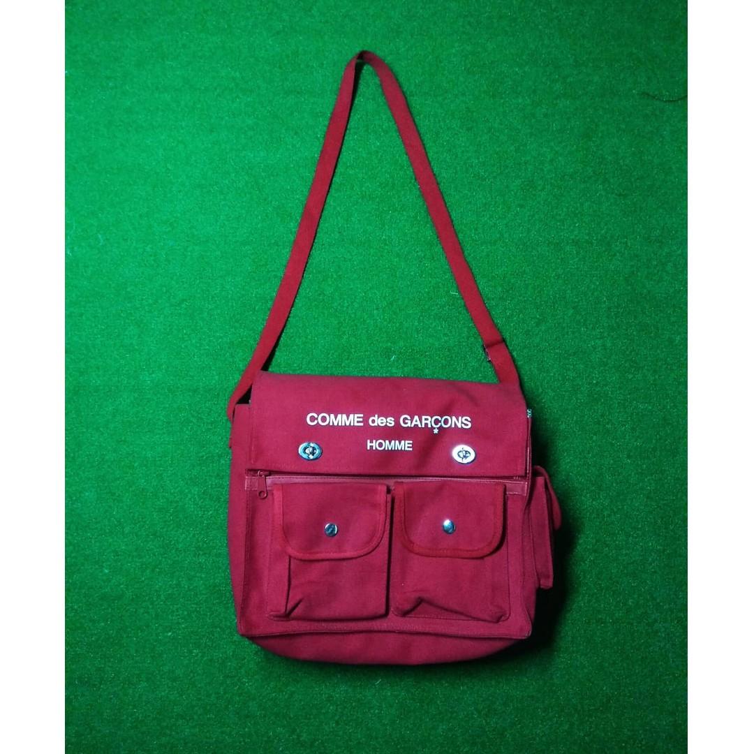 cdg leather bag
