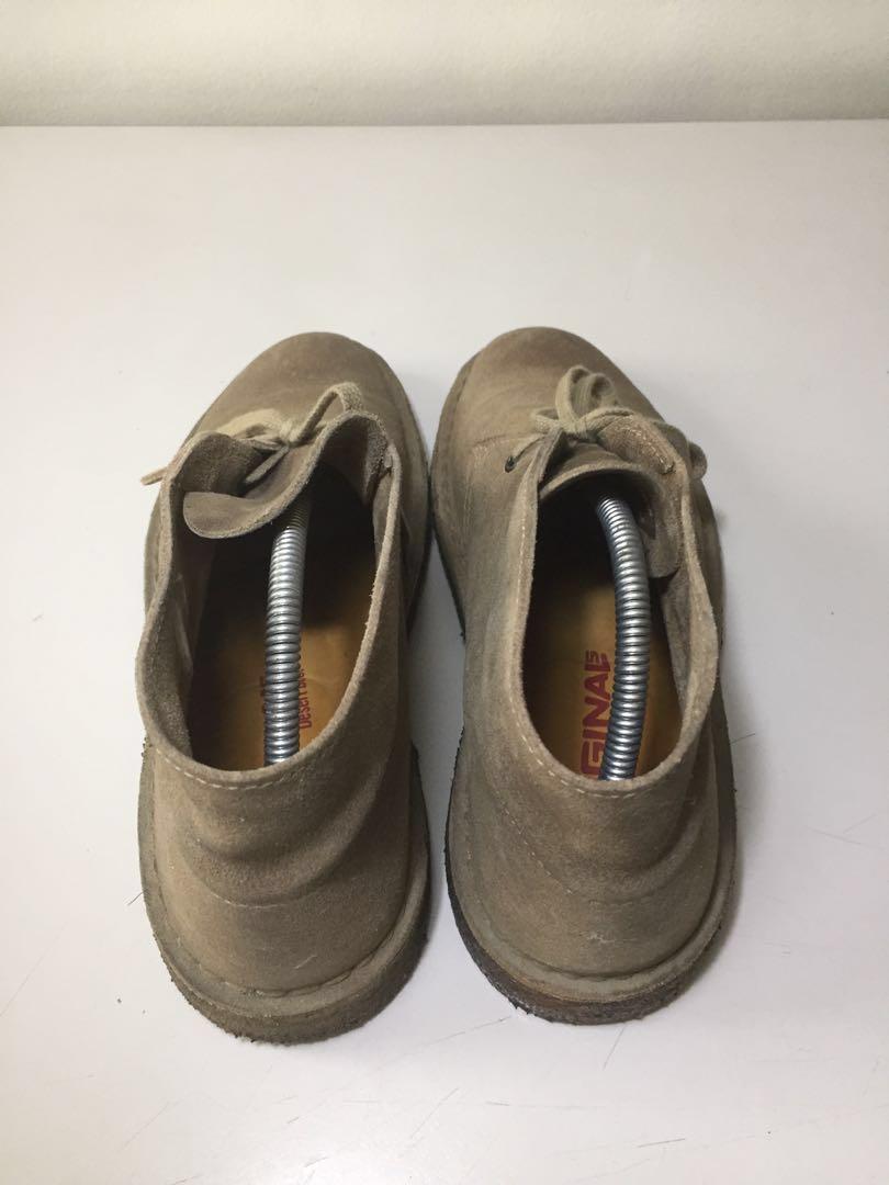 clarks boots mens silver