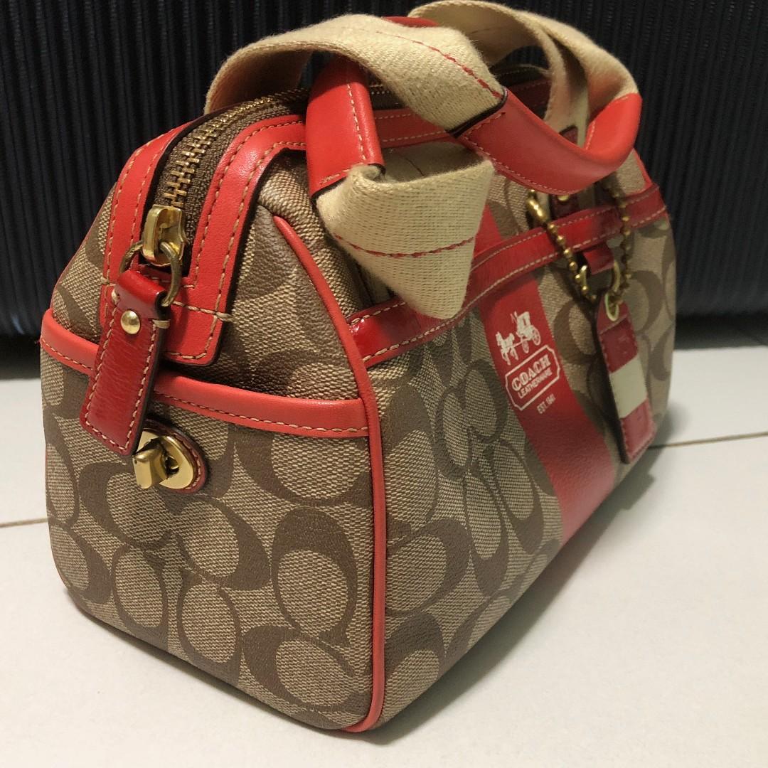 Red coach bags best sale sale