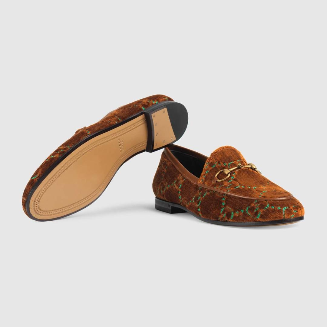 gucci cognac loafers