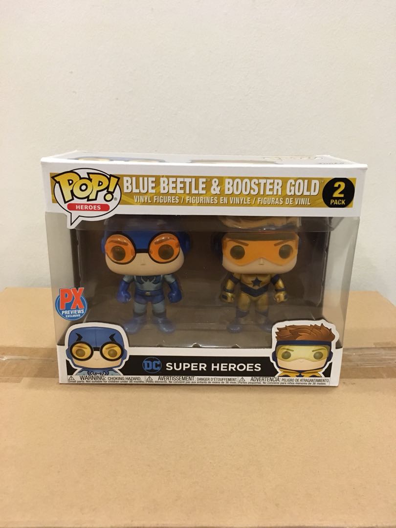 Heroes Booster Gold /& Blue Beetle Lot de 2 PX figures Funko Pop
