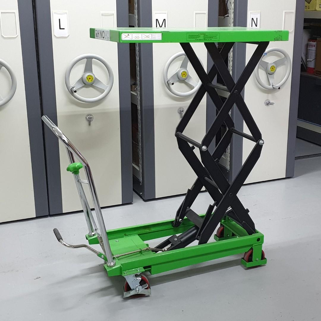 Double Scissor Lift Table Truck Hydraulic Trolley, Everything Else on