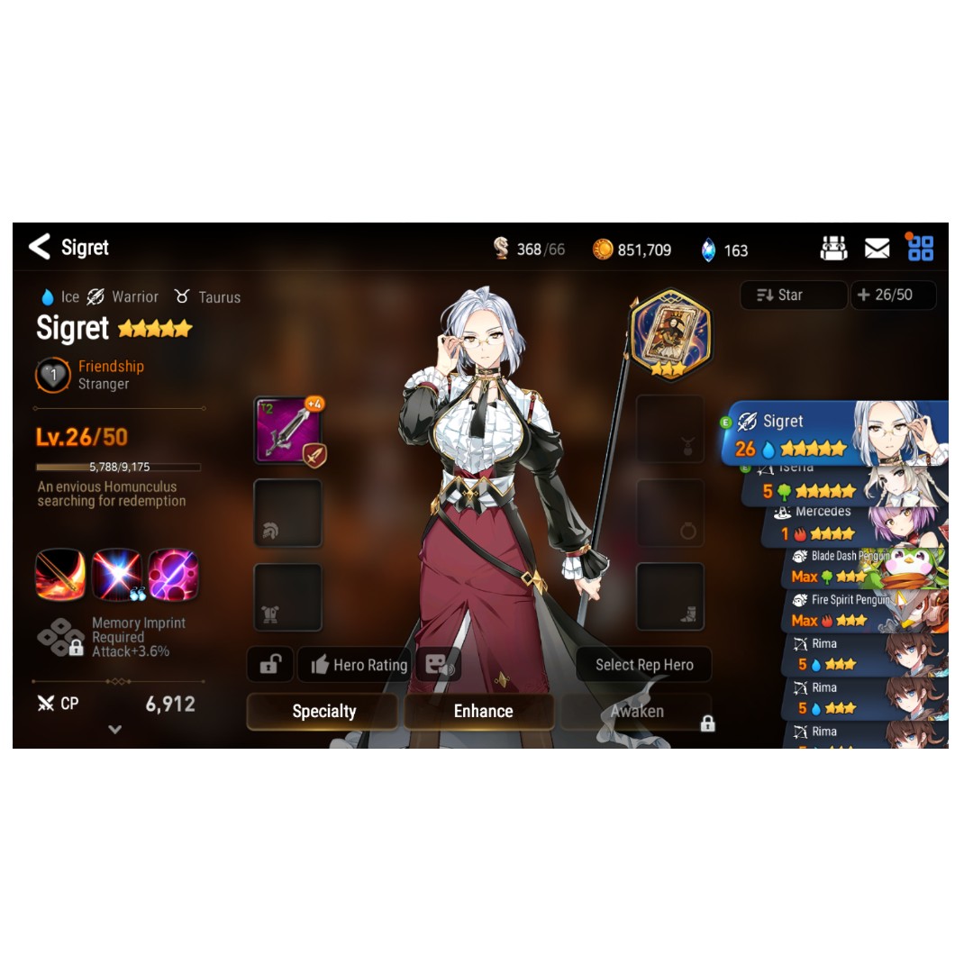 Epic Seven Account 2 SSR (Sigret+Iseria), Video Gaming, Gaming